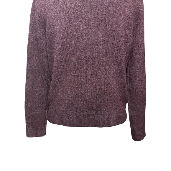 Old Navy Cardigan Button-Up Front Academia Style Long Sleeves Solid Burgundy XS - Picture 6 of 8